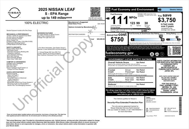 2025 Nissan LEAF S