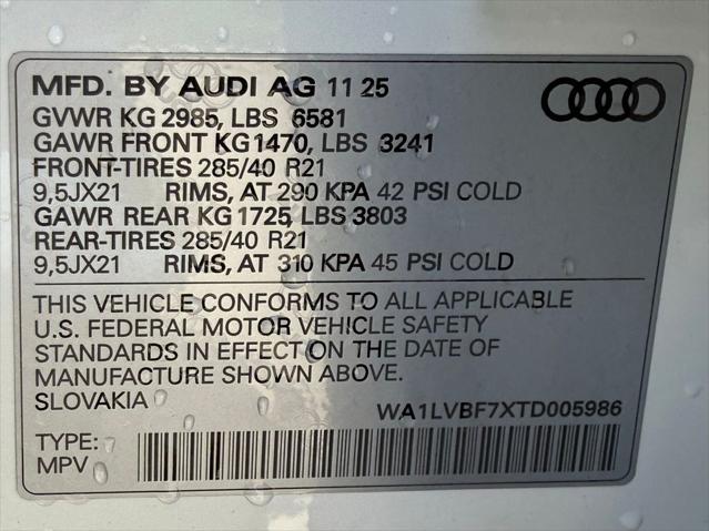 2026 Audi Q7 Premium Plus TFSI quattro tiptronic