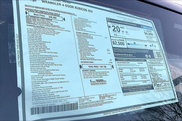 New 2026 Jeep Wrangler Rubicon For Sale in Millington, TN