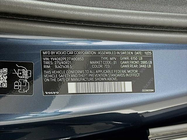 2026 Volvo XC90 Plus, B6 AWD Gas (mild hybrid), Gasoline, Bright, 7 Seats