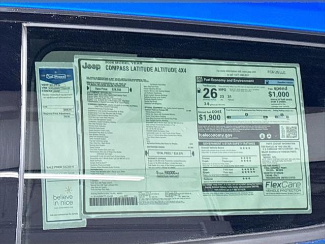 2026 Jeep Compass Latitude Altitude