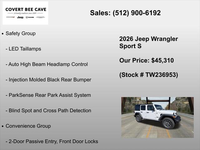 2026 Jeep Wrangler 4-Door Sport S 4x4