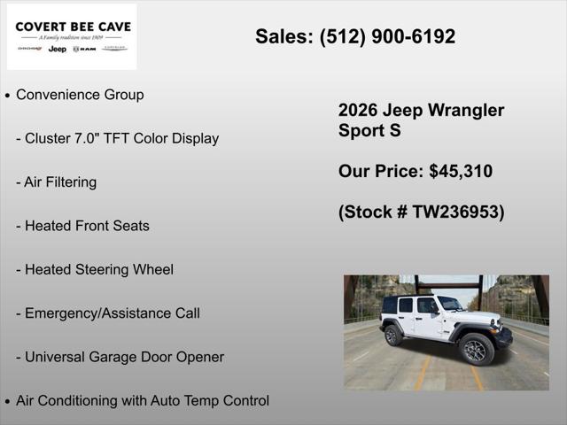 2026 Jeep Wrangler 4-Door Sport S 4x4