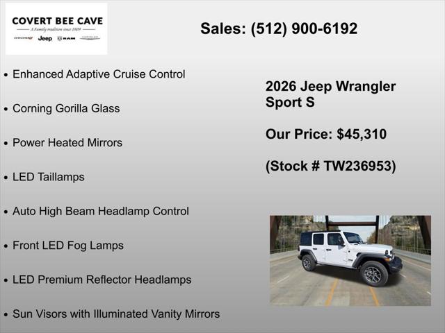 2026 Jeep Wrangler 4-Door Sport S 4x4