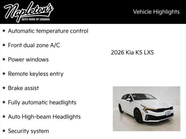 2026 Kia K5 LXS FWD