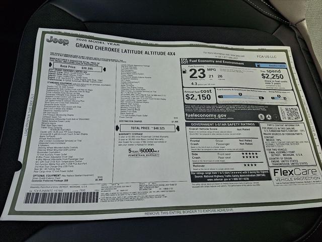 2026 Jeep Grand Cherokee Altitude 4x4
