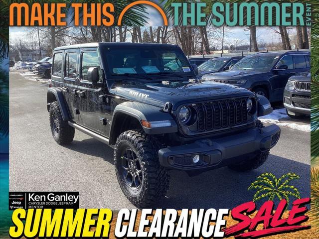 2026 Jeep Wrangler 4-Door Willys 4x4 for sale in Mentor, OH