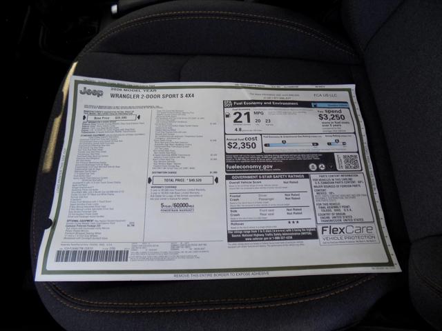 2026 Jeep Wrangler Sport S