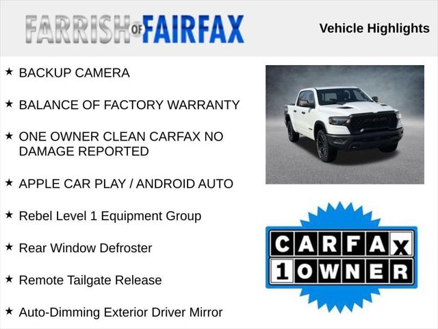 2025 RAM 1500 Rebel Crew Cab 4x4 57 Box 2025 RAM 1500 Rebel Crew Cab 4x4 57 Box