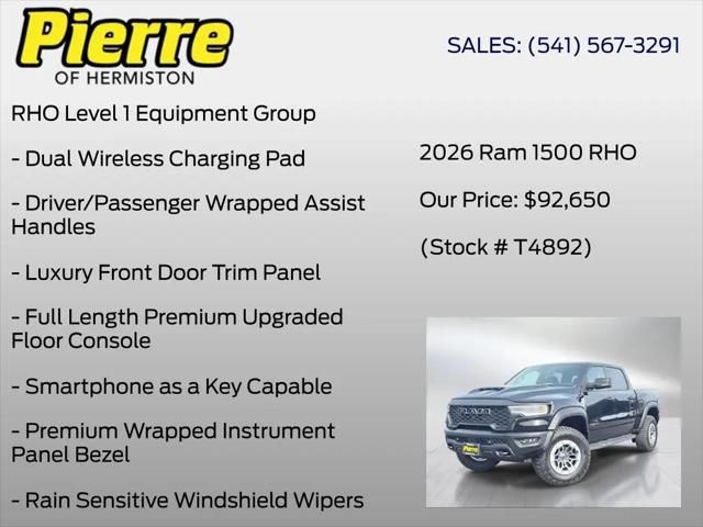 2026 Ram 1500 RHO Crew Cab 4x4 57 Box