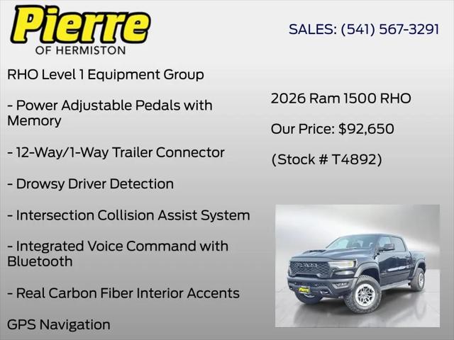 2026 Ram 1500 RHO Crew Cab 4x4 57 Box