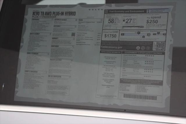 2026 Volvo XC90 Plug-In Hybrid Plus, T8 AWD, Electric/Gasoline, Bright, 7 Seats