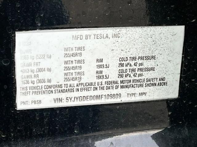 2021 Tesla Model Y Standard Range Rear-Wheel Drive