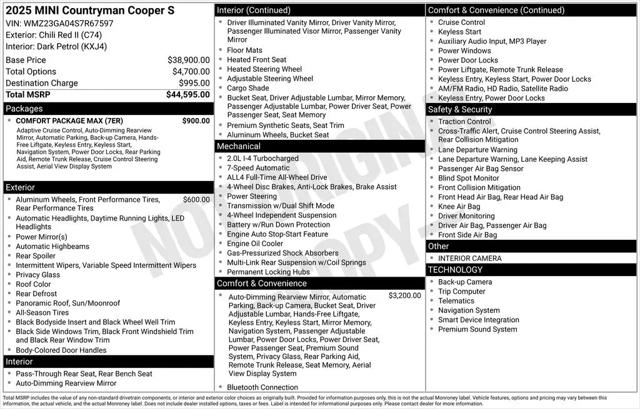2025 MINI Cooper Countryman Cooper S