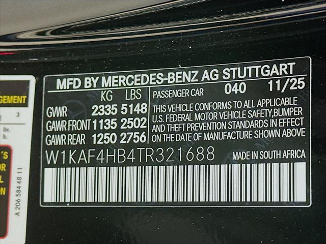 2026 Mercedes-Benz C-CLASS C 300 4MATIC