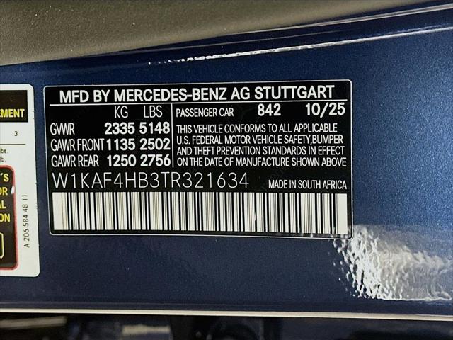 2026 Mercedes-Benz C-CLASS C 300 4MATIC