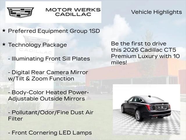 2026 Cadillac CT5 Premium Luxury RWD