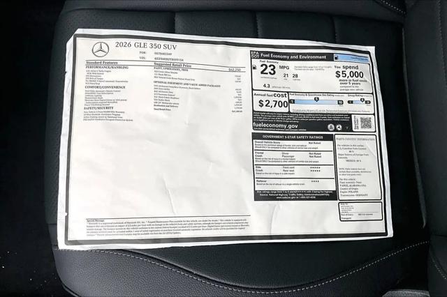 2026 Mercedes-Benz GLE GLE 350 GLE 350