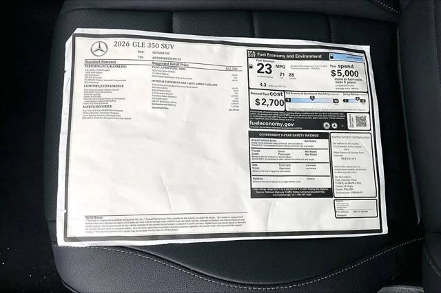 2026 Mercedes-Benz GLE GLE 350 GLE 350