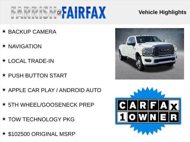 2023 RAM 3500 Limited Longhorn Mega Cab 4x4 64 Box