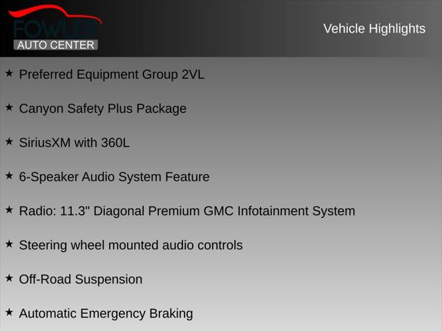 2026 GMC Canyon Elevation, RWD
