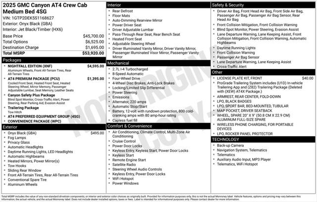 2025 GMC Canyon 4WD AT4