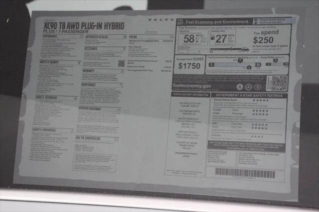 2026 Volvo XC90 Plug-In Hybrid Plus, T8 AWD, Electric/Gasoline, Bright, 7 Seats