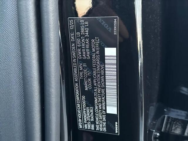2026 Volvo XC90 Ultra, B6 AWD Gas (mild hybrid), Gasoline, Bright, 7 Seats