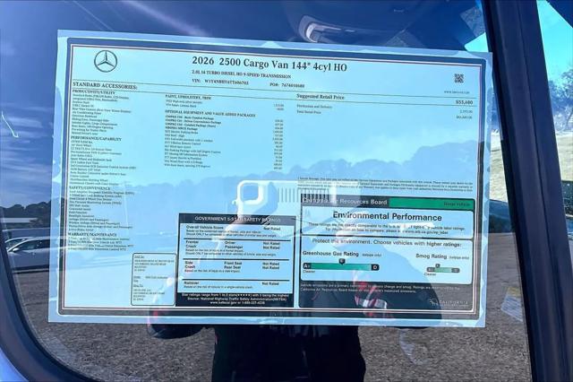 2026 Mercedes-Benz Sprinter 2500 Standard Roof 4-Cyl Diesel HO
