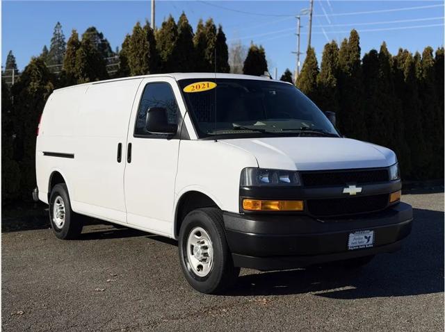 2021 Chevrolet Express Cargo Van RWD 3500 Regular Wheelbase WT for sale in Lakewood, WA