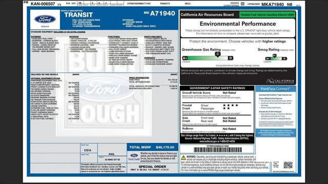 2021 Ford Transit Cargo Van T-250