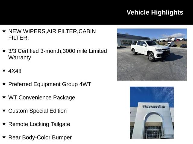 2021 Chevrolet Colorado 4WD Crew Cab Short Box WT