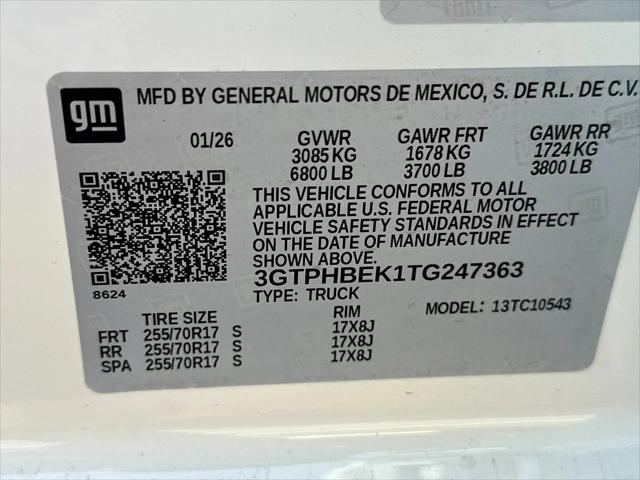 2026 GMC Sierra 1500 Crew Cab, Short Bed, SLE, RWD