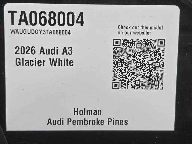 2026 Audi A3 Premium 40 TFSI quattro S tronic