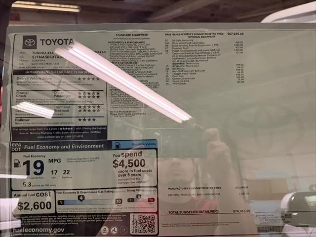 2026 Toyota Tundra Platinum CrewMax 6.5' Bed