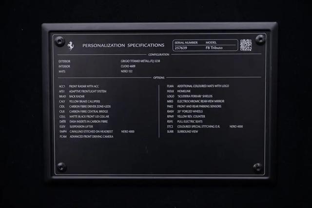2020 Ferrari F8 Tributo Tributo