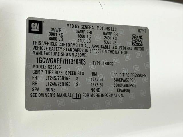 2017 Chevrolet Express Work Van