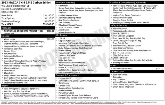 2023 Mazda CX-5 2.5 S Carbon Edition