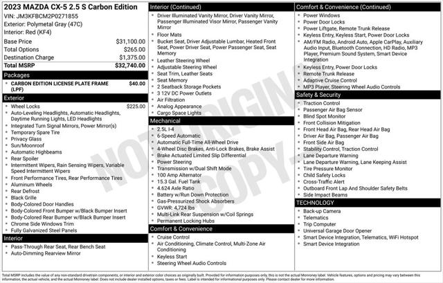 2023 Mazda CX-5 2.5 S Carbon Edition