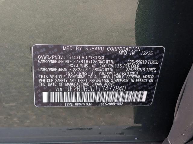 2026 Subaru Outback Touring XT