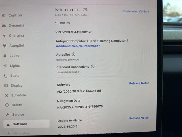 2025 Tesla Model 3 Long Range Rear-Wheel Drive