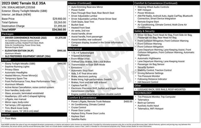 2023 GMC Terrain FWD SLE for sale in Youngstown, OH