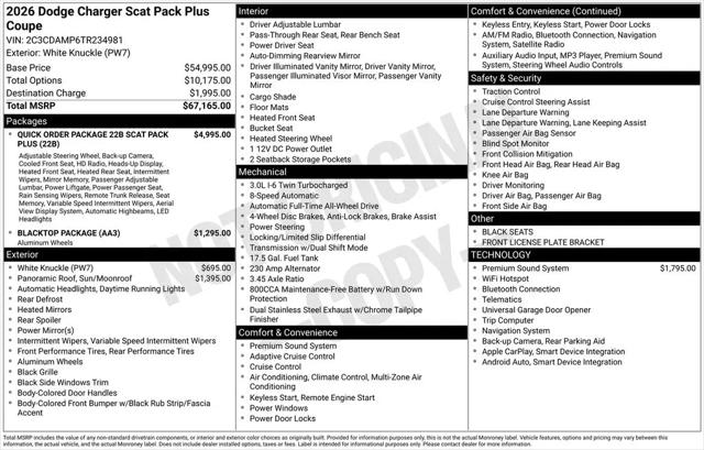 2026 Dodge Charger Scat Pack Plus 2-Door AWD