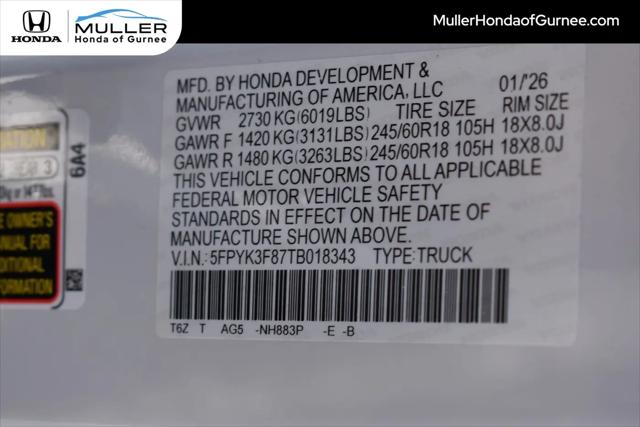 2026 Honda Ridgeline Black Edition