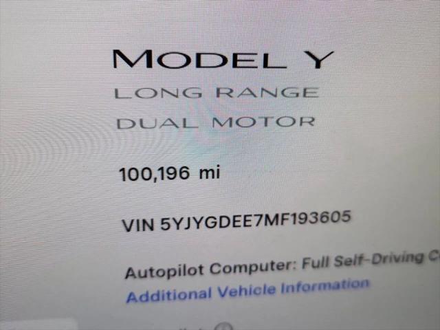 2021 Tesla Model Y Long Range Dual Motor All-Wheel Drive