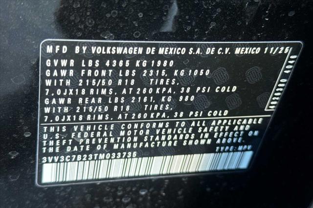 2026 Volkswagen Taos SE Black