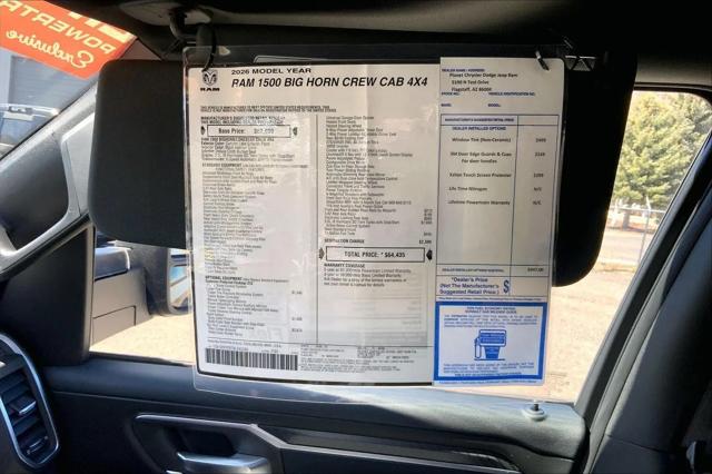 2026 Ram 1500 Big Horn Crew Cab 4x4 5'7" Box