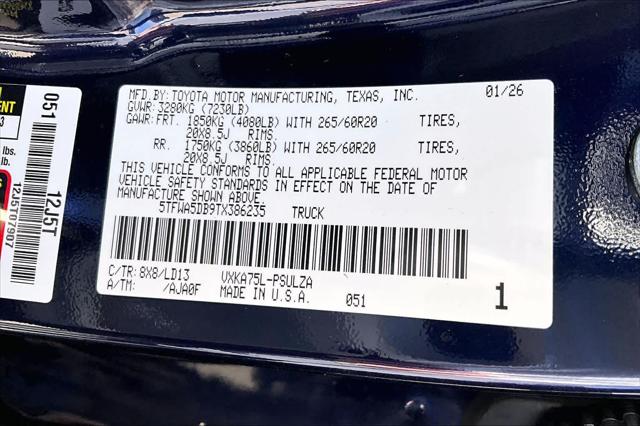 2026 Toyota Tundra Limited CrewMax 5.5' Bed