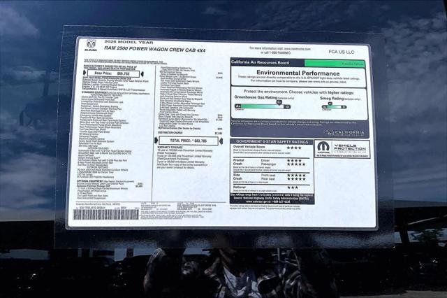 2026 Ram 2500 Power Wagon Crew Cab 4x4 6'4" Box