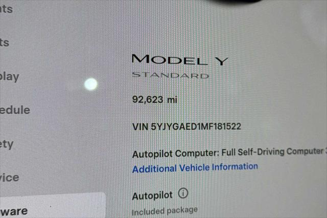 2021 Tesla Model Y Standard Range Rear-Wheel Drive